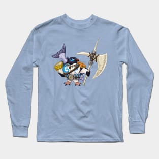 Chief Popper the Barbarian Penguin Long Sleeve T-Shirt